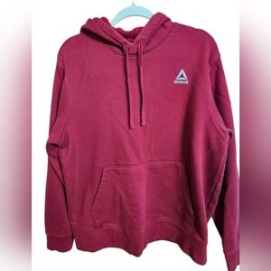Reebok Burgundy Hoodie, Men's Large